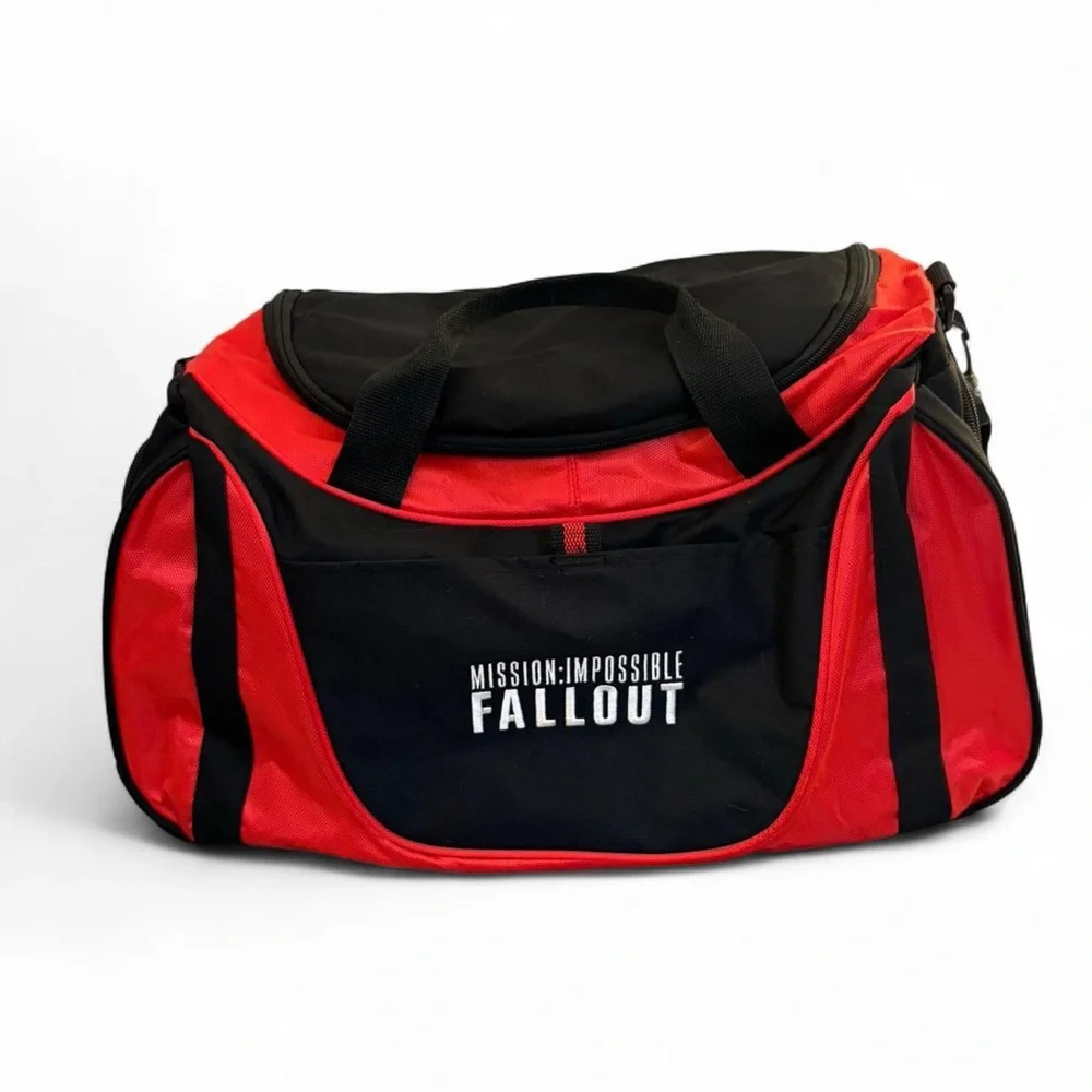 Mission impossible promo Red and Black Duffel Bag